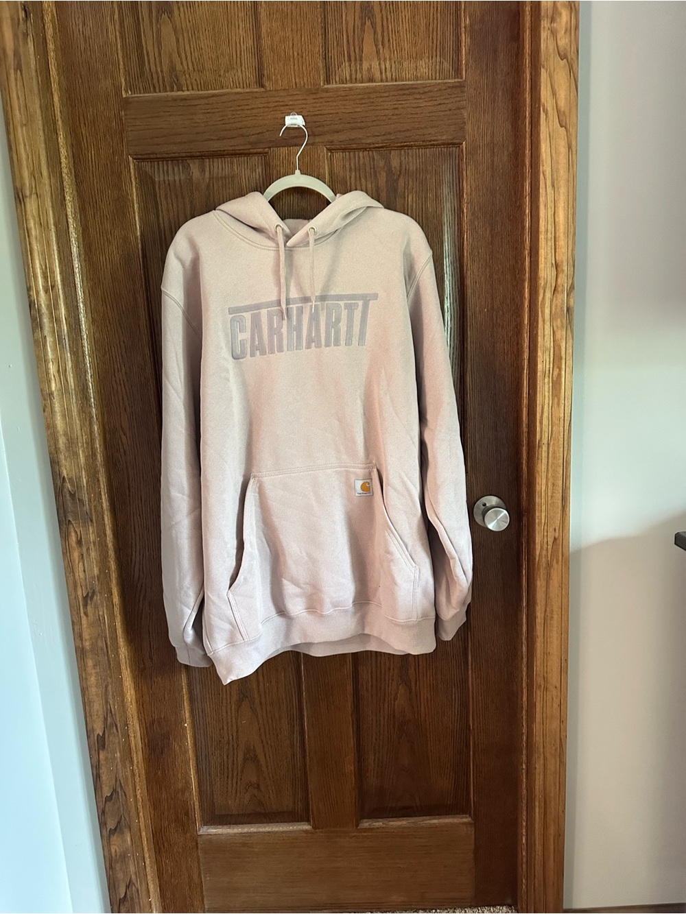 Carhartt Light Purple Pullover Hoodie with Logo